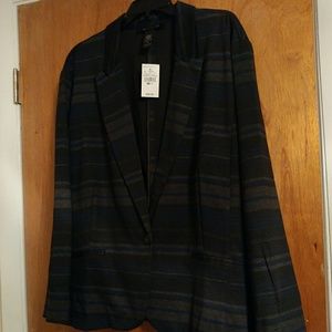 Ashley Stewart Striped Blazer